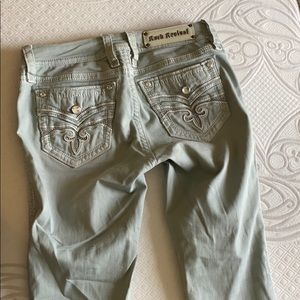 Rock revival mint colored capris